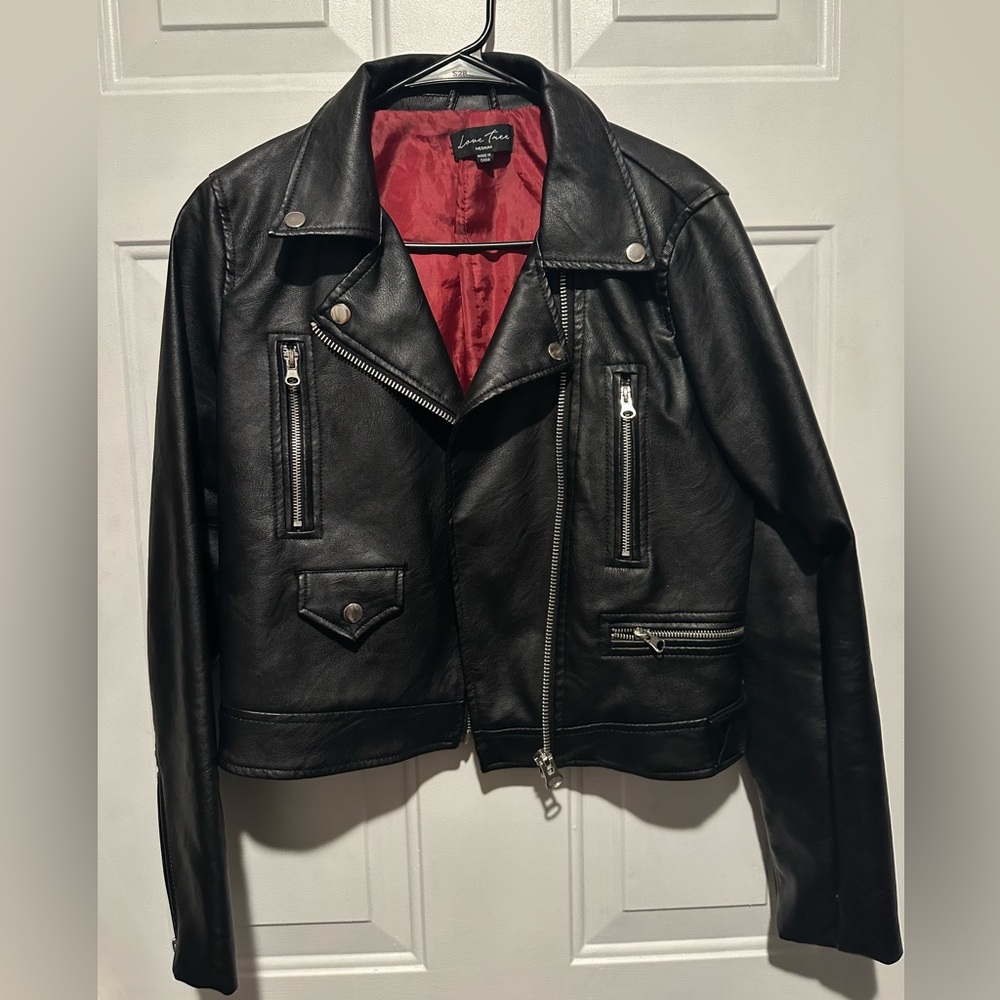 Love Tree Leather motorcycle jacket